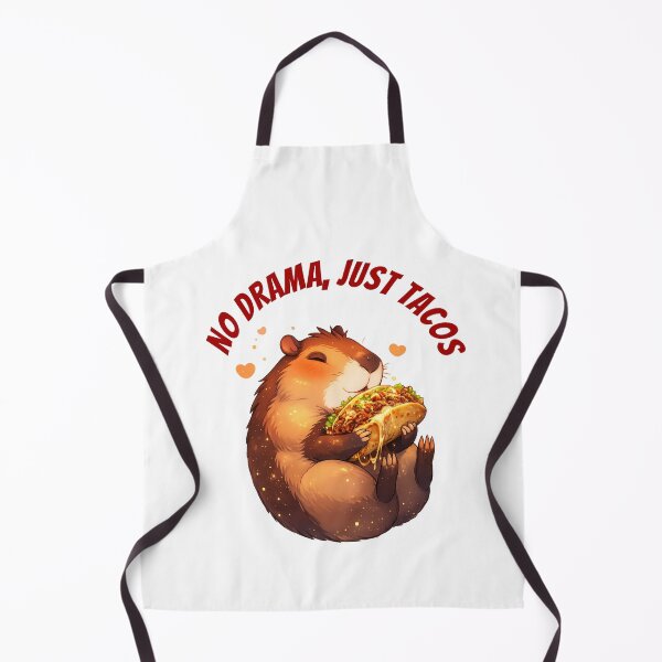 Item preview, Cute Kawaii Capybara Eating Dubai Gourmet Taco Sticker designed and sold by Dinaelsherkawy.