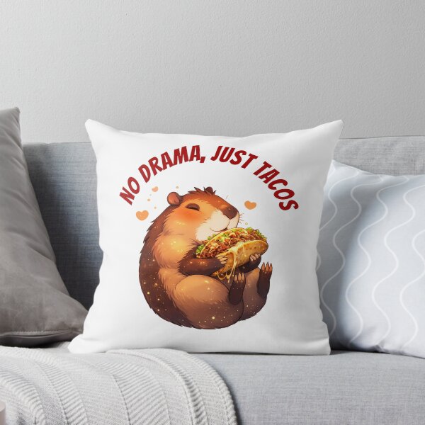 Item preview, Cute Kawaii Capybara Eating Dubai Gourmet Taco Sticker designed and sold by Dinaelsherkawy.