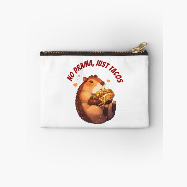 Item preview, Cute Kawaii Capybara Eating Dubai Gourmet Taco Sticker designed and sold by Dinaelsherkawy.