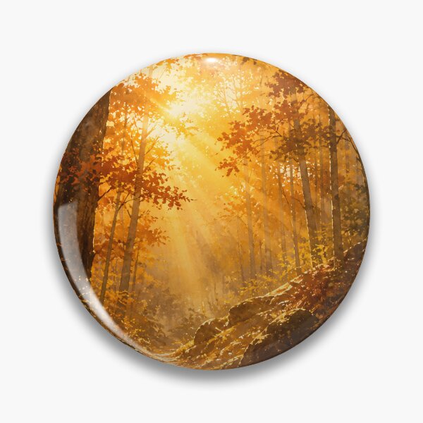 Item preview, Golden hour in autumn woodland designed and sold by MOONVEIL ATELIER.