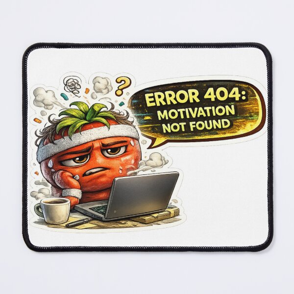 Item preview, Error 404 Motivation Not Found Funny Burnt Out Tomato IT Work Humor designed and sold by Bhinfy.