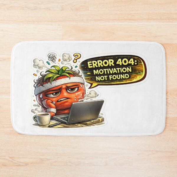 Item preview, Error 404 Motivation Not Found Funny Burnt Out Tomato IT Work Humor designed and sold by Bhinfy.