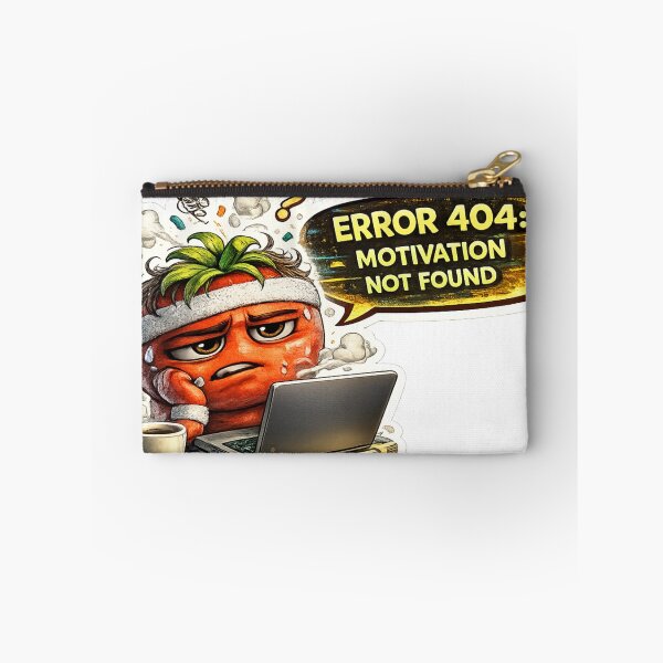 Item preview, Error 404 Motivation Not Found Funny Burnt Out Tomato IT Work Humor designed and sold by Bhinfy.