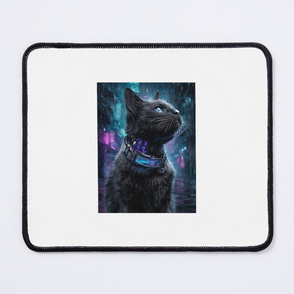 Item preview, Cyberpunk Bionic Black Cat designed and sold by tangFoo974.