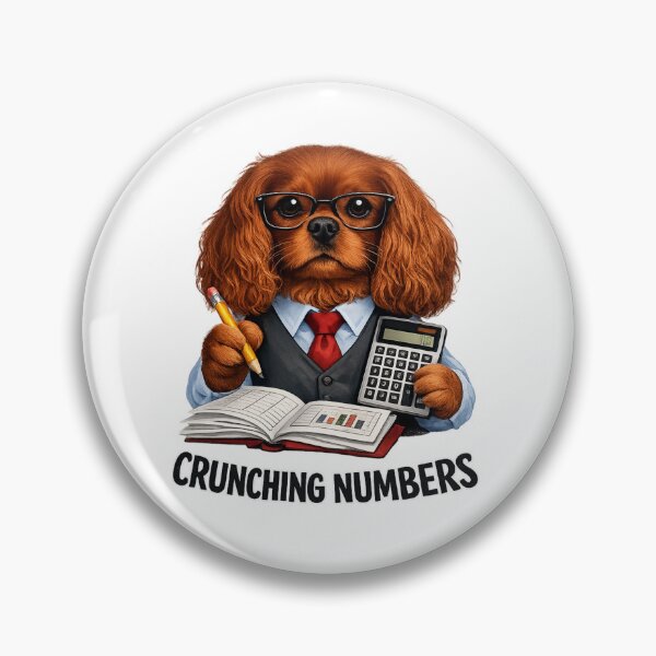 Item preview, Crunching Numbers Ruby Cavalier designed and sold by SpottyRainbow.