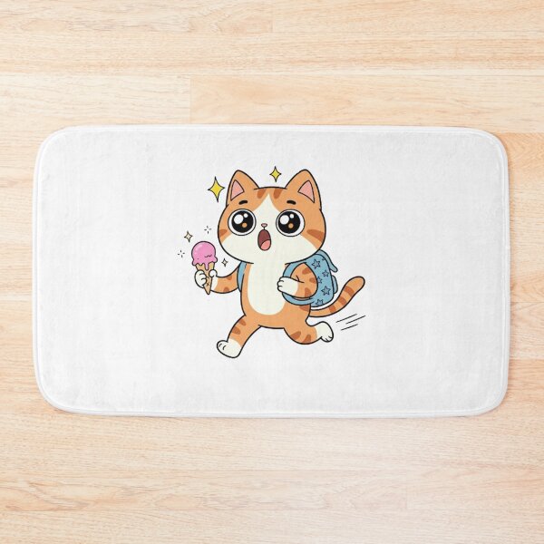 Item preview, Cute Ice Cream Cat | Kawaii Adventure Kitty designed and sold by SimonFernando.