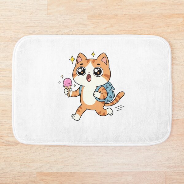 Item preview, Cute Ice Cream Cat | Kawaii Adventure Kitty designed and sold by SimonFernando.