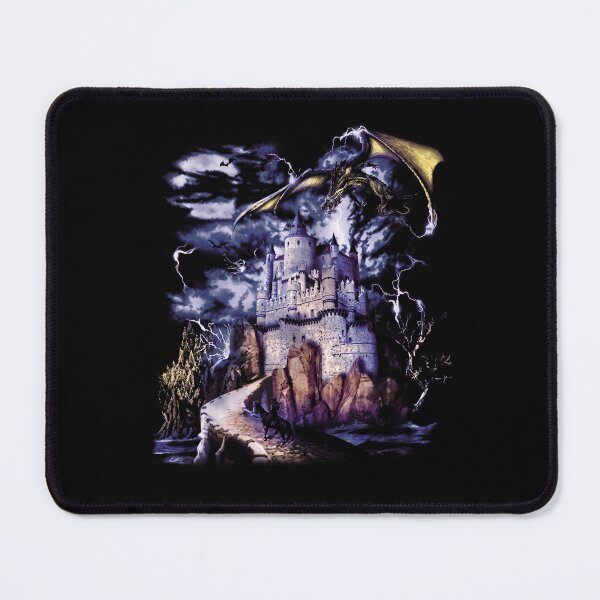 Item preview, Dark Fantasy Dragon Castle Gothic Medieval Art designed and sold by KAWKAW-DRHM.