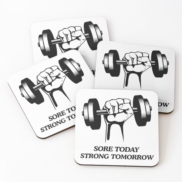 Item preview, Sore Today Strong Tomorrow Weightlifting Design designed and sold by Nuvoro Gifts.