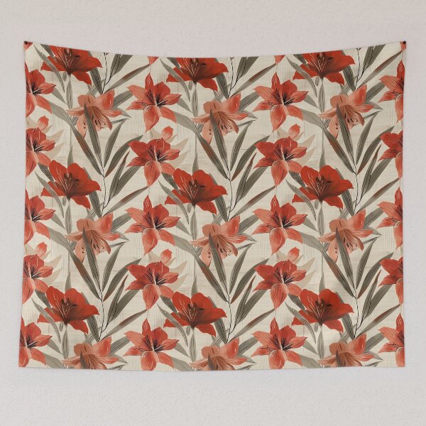 Item preview, Fresh Amaryllis  - Birthday Flower Pattern   - Birthday Gifts For Boyfriend designed and sold by RoyalStarsPatts.