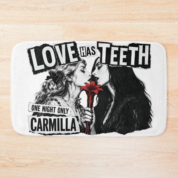 Item preview, Carmilla Love Has Teeth Retro Punk Sapphic Vampire Art designed and sold by Fenay Designs.
