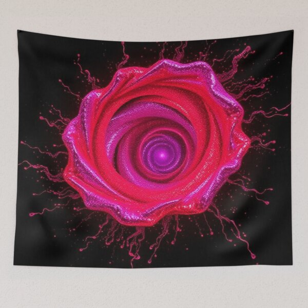 Item preview, Pink Red Rose Swirl Abstract designed and sold by Pioneer Spirit Market.