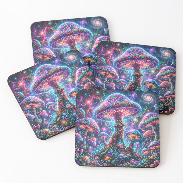 Item preview, Neon Mushroom Universe – Psychedelic Forest Trip 3 designed and sold by RH Design Lab.