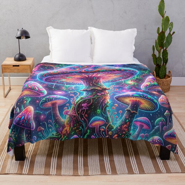 Item preview, Neon Mushroom Universe – Psychedelic Forest Trip 3 designed and sold by RH Design Lab.
