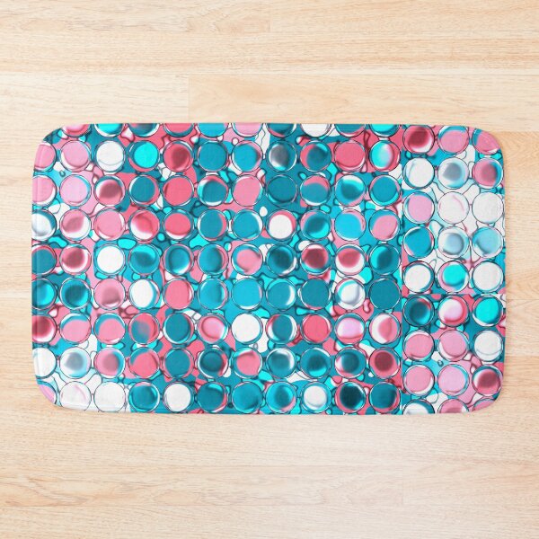 Item preview, Iridescent Water Bubbles and Pink Pearl Grid designed and sold by vasanthrajark.