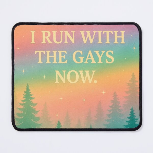 Item preview, I run with the gays now queer pride designed and sold by ArcanePrintsxo.