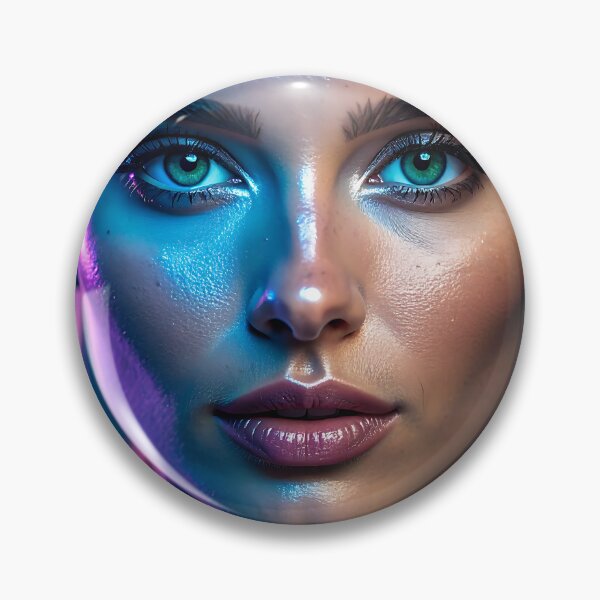 Item preview, Luminous Neon Blonde Fashion Portrait designed and sold by ToxicInkArt.