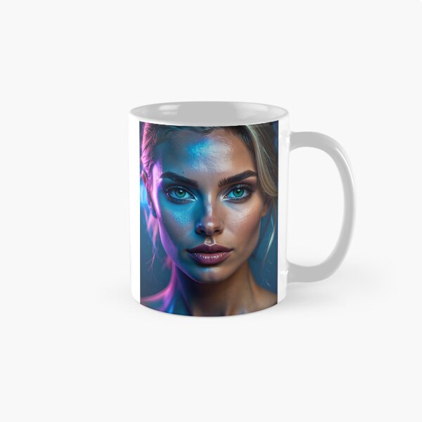 Item preview, Luminous Neon Blonde Fashion Portrait designed and sold by ToxicInkArt.