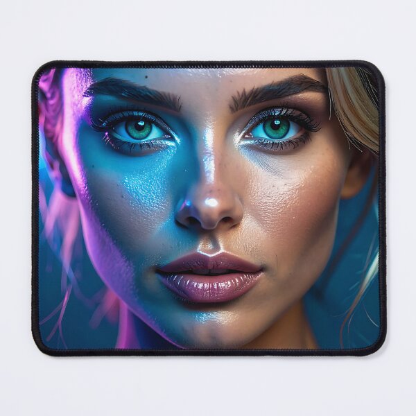 Item preview, Luminous Neon Blonde Fashion Portrait designed and sold by ToxicInkArt.