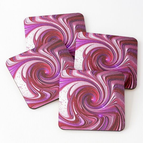 Item preview, Red Purple White Glitter Swirl Abstract designed and sold by Pioneer Spirit Market.