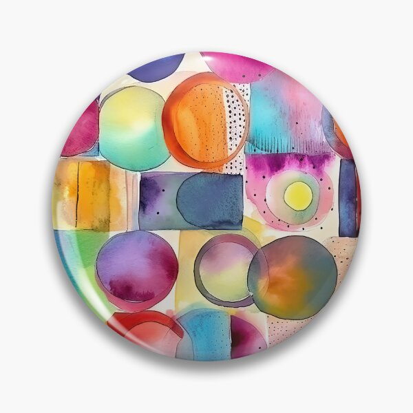Item preview, Colorful Circle Symphony – Watercolor Dot Pattern designed and sold by helgekerler.