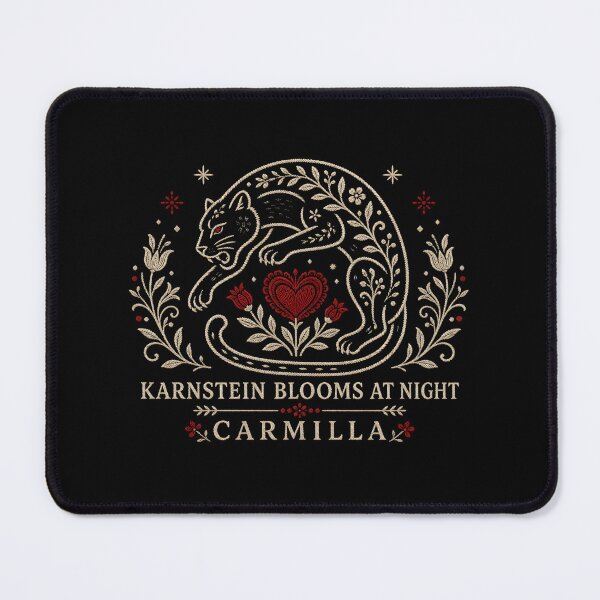 Item preview, Carmilla Karnstein Blooms At Night Folk Art Black Cat designed and sold by Fenay Designs.