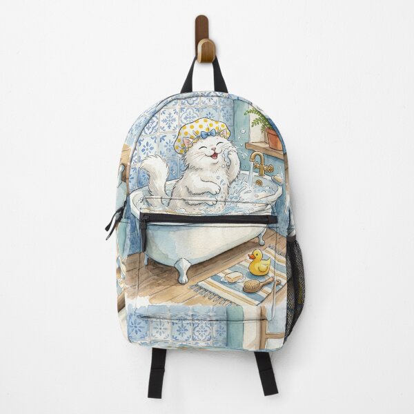 Item preview, Cat Taking a Bubble Bath designed and sold by AnnArtshock.