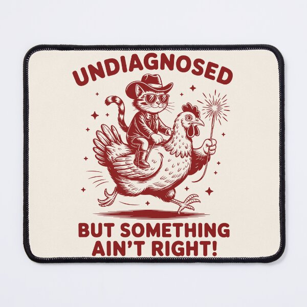 Item preview, Funny Cowboy Cat - Undiagnosed But Something Ain't Right designed and sold by legendaryskins.