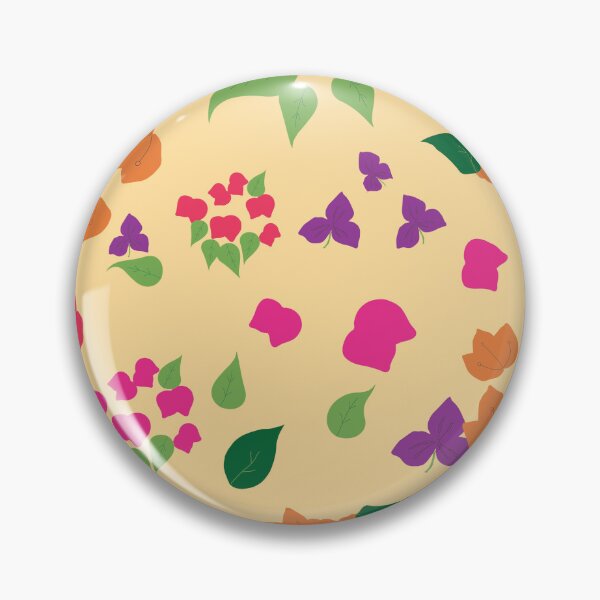 Item preview,  Summery Bougainvillea Scattered on Buttery Yellow designed and sold by Qousqoza7.