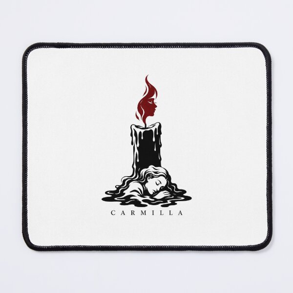 Item preview, Carmilla Minimalist Melting Candle Flame Vampire Silhouette Art designed and sold by Fenay Designs.