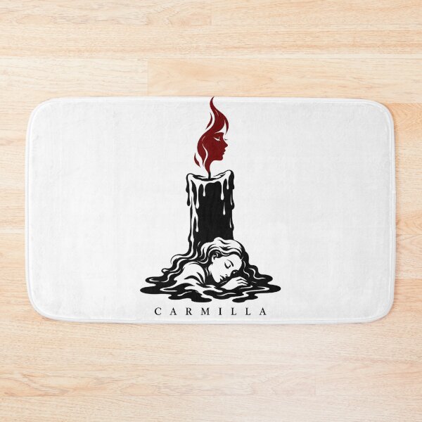Item preview, Carmilla Minimalist Melting Candle Flame Vampire Silhouette Art designed and sold by Fenay Designs.