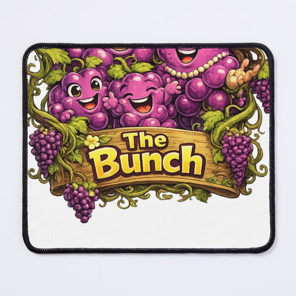Item preview, The Bunch Cute Grape Family Funny Fruit Character Group Design designed and sold by irfanshikh.