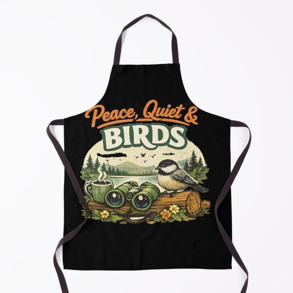 Item preview, Peace Quiet And Birds Retro Birding Design designed and sold by Concrete Coffee Studio.