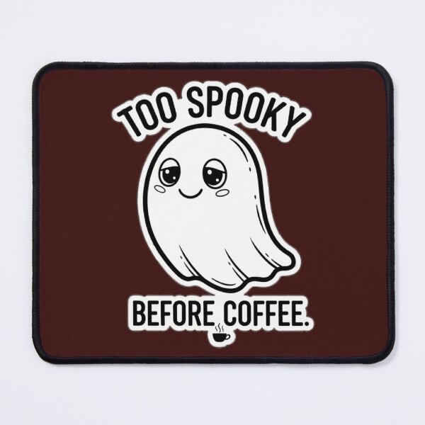 Item preview, Awkward Ghost - Cute Black and White Doodle designed and sold by PrintByte.