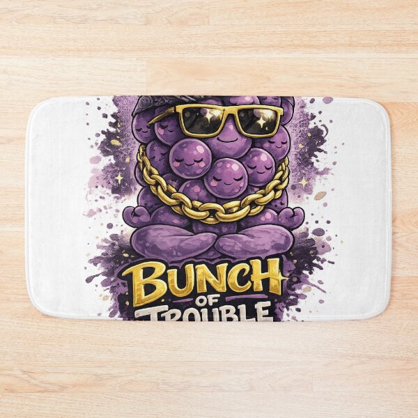Item preview, Bunch Of Trouble Gangsta Grapes Gold Chain Funny Design designed and sold by irfanshikh.