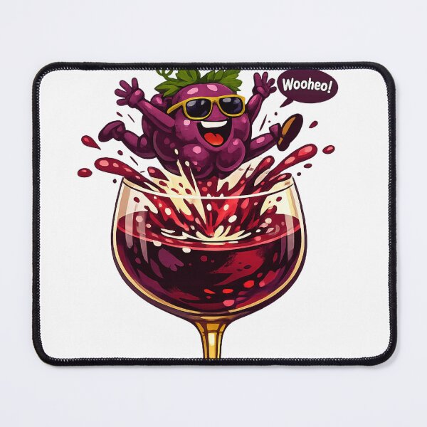 Item preview, Going Out In Style Funny Grape Wine Glass Party Design designed and sold by irfanshikh.
