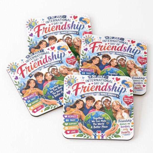 Item preview, International Day of Friendship Sticker – Together We Can Make the World a Better Place designed and sold by Artisan Finds Online.