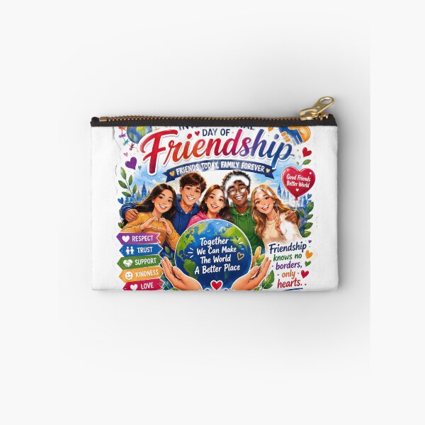 Item preview, International Day of Friendship Sticker – Together We Can Make the World a Better Place designed and sold by Artisan Finds Online.