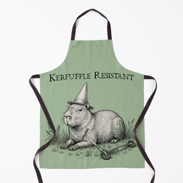 Item preview, Funny Capybara Wizard Kerfuffle Resistant Retro Art designed and sold by FIREDesignsPOD.