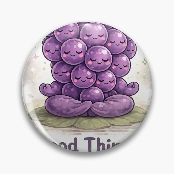 Item preview, Good Things Come In Bunches Cute Kawaii Grapes Design designed and sold by irfanshikh.
