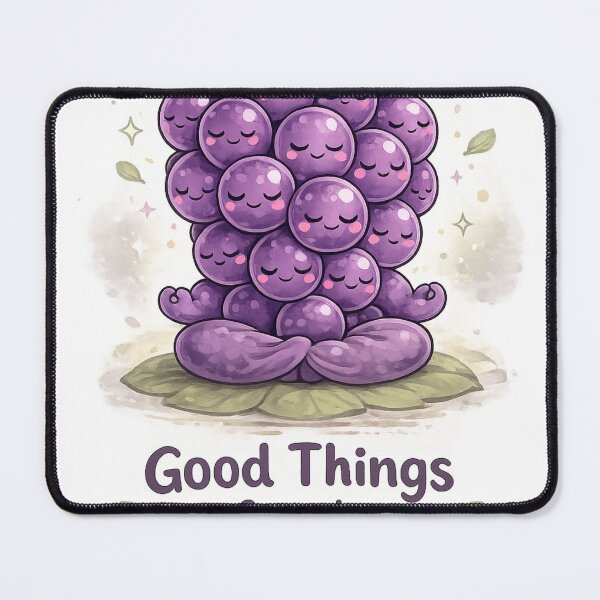 Item preview, Good Things Come In Bunches Cute Kawaii Grapes Design designed and sold by irfanshikh.