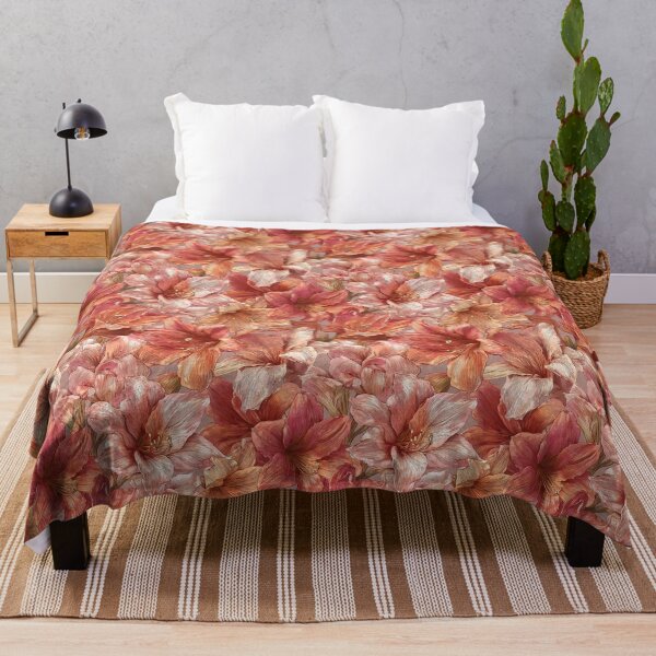 Item preview, Blooming Amaryllis Print - Flower Floral Pattern - Christmas Gifts designed and sold by RoyalStarsPatts.