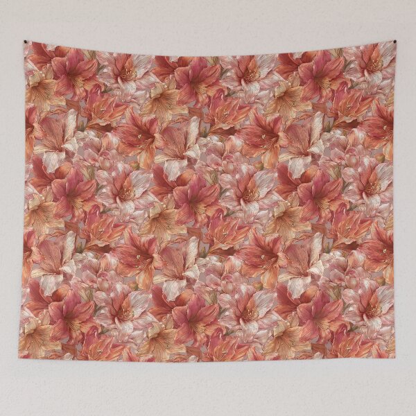 Item preview, Blooming Amaryllis Print - Flower Floral Pattern   - Christmas Gifts designed and sold by RoyalStarsPatts.