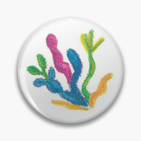 Item preview, Whimsical Watercolor Algae & Coral Sticker designed and sold by SugarMoonDrop.