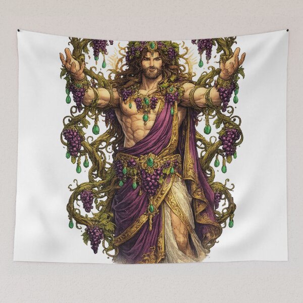 Item preview, Dionysus Greek God Of Wine Grapes Mythology Fantasy Art Design designed and sold by irfanshikh.