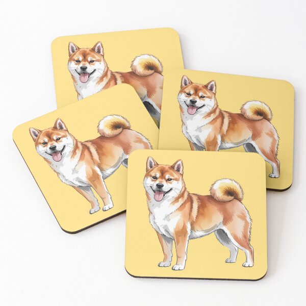 Aperçu de l'œuvre aquarelle Shiba Inu créée et vendue par 123ks.
