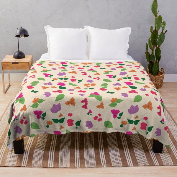 Item preview, Summery Bougainvillea Scattered on White designed and sold by Qousqoza7.