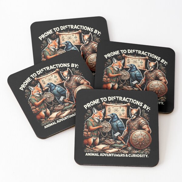 Item preview, Prone To Distractions Animal Adventurers T-Shirt designed and sold by artlife4.