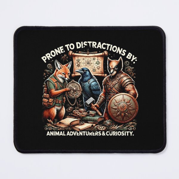 Item preview, Prone To Distractions Animal Adventurers T-Shirt designed and sold by artlife4.