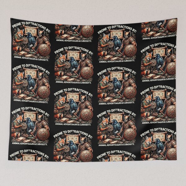 Item preview, Prone To Distractions Animal Adventurers T-Shirt designed and sold by artlife4.